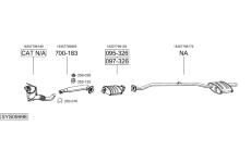 Výfukový systém BOSAL SYS09998