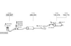 Výfukový systém BOSAL SYS10032