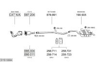 Výfukový systém BOSAL SYS10064