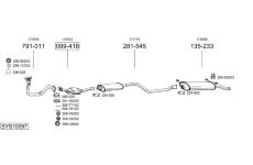 Výfukový systém BOSAL SYS10097
