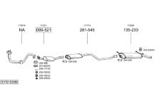 Výfukový systém BOSAL SYS10098