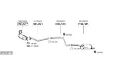 Výfukový systém BOSAL SYS10110