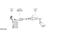 Výfukový systém BOSAL SYS10164
