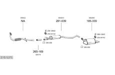 Výfukový systém BOSAL SYS10370