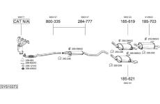 Výfukový systém BOSAL SYS10373