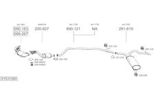 Výfukový systém BOSAL SYS10385