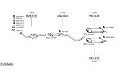 Výfukový systém BOSAL SYS10416