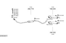 Výfukový systém BOSAL SYS10417
