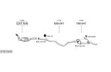 Výfukový systém BOSAL SYS10434