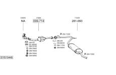 Výfukový systém BOSAL SYS10448