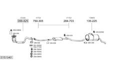 Výfukový systém BOSAL SYS10461