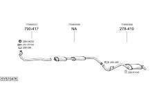 Výfukový systém BOSAL SYS10476