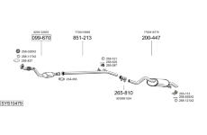 Výfukový systém BOSAL SYS10479