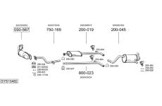 Výfukový systém BOSAL SYS10482