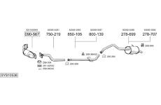 Výfukový systém BOSAL SYS10538