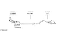 Výfukový systém BOSAL SYS10539