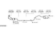Výfukový systém BOSAL SYS10550