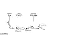 Výfukový systém BOSAL SYS10569