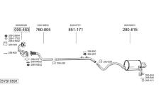 Výfukový systém BOSAL SYS10591