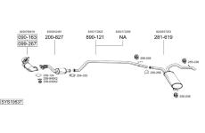 Výfukový systém BOSAL SYS10637