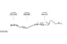 Výfukový systém BOSAL SYS10708