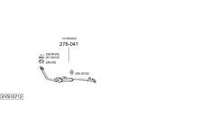 Výfukový systém BOSAL SYS10712