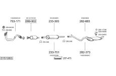 Výfukový systém BOSAL SYS10803