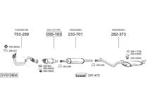 Výfukový systém BOSAL SYS10804