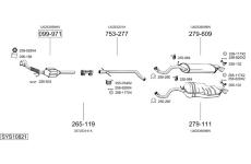 Výfukový systém BOSAL SYS10821