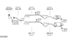 Výfukový systém BOSAL SYS10907