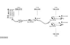 Výfukový systém BOSAL SYS10918