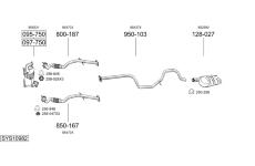 Výfukový systém BOSAL SYS10982