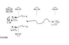 Výfukový systém BOSAL SYS10986
