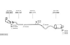 Výfukový systém BOSAL SYS11012