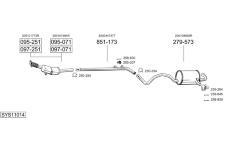 Výfukový systém BOSAL SYS11014