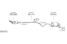 Výfukový systém BOSAL SYS11017