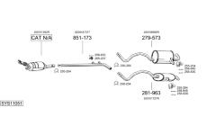 Výfukový systém BOSAL SYS11051