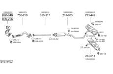 Výfukový systém BOSAL SYS11150