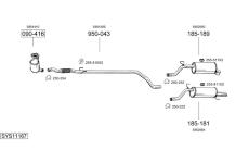 Výfukový systém BOSAL SYS11167