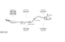 Výfukový systém BOSAL SYS11170