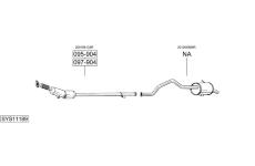 Výfukový systém BOSAL SYS11189