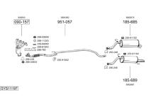 Výfukový systém BOSAL SYS11197