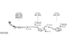 Výfukový systém BOSAL SYS11229