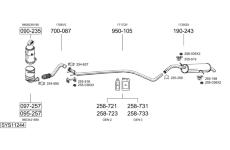 Výfukový systém BOSAL SYS11244