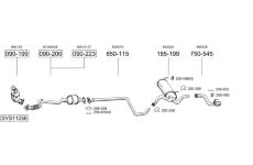 Výfukový systém BOSAL SYS11258