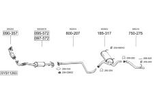 Výfukový systém BOSAL SYS11263