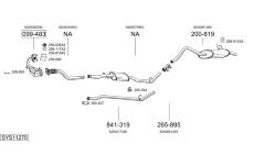 Výfukový systém BOSAL SYS11270