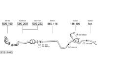 Výfukový systém BOSAL SYS11400