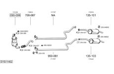 Výfukový systém BOSAL SYS11402