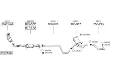 Výfukový systém BOSAL SYS11409